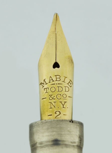 Mabie Todd (USA) Swan Pen - Sterling, Semi-Flex Fine (Excellent